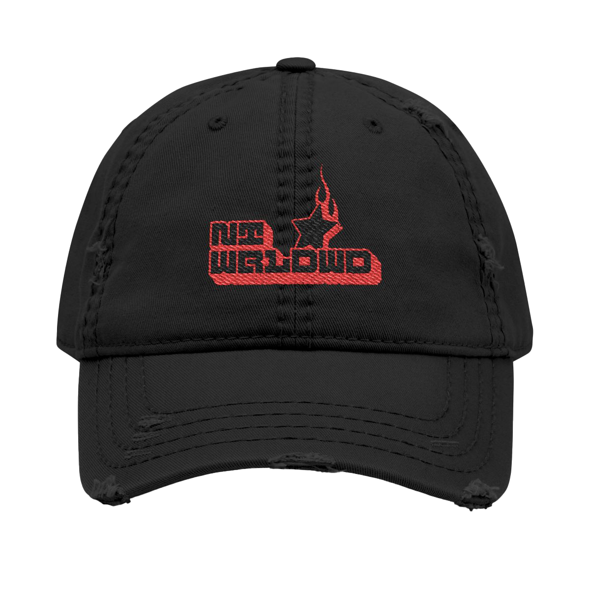 NTWRLDWD Distressed Dad Hat