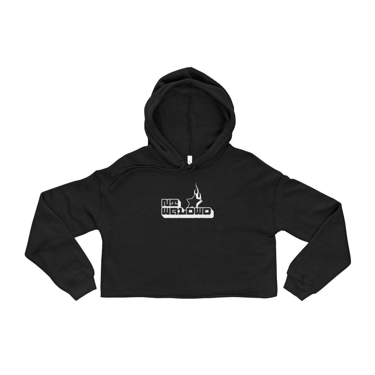 NTWRLDWD Basic Logo Cropped Hoodie