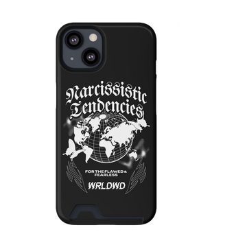 Narcissistic Tendencies Phone Case with Card Holder For iPhone 13